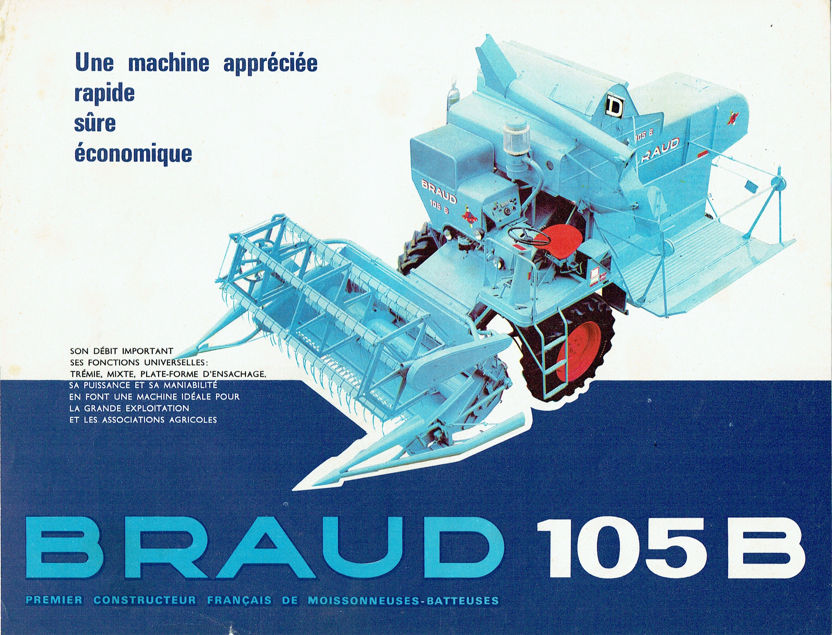 Braud 105B (Mähdrescherarchiv Kühnstetter CC BY-NC-SA)