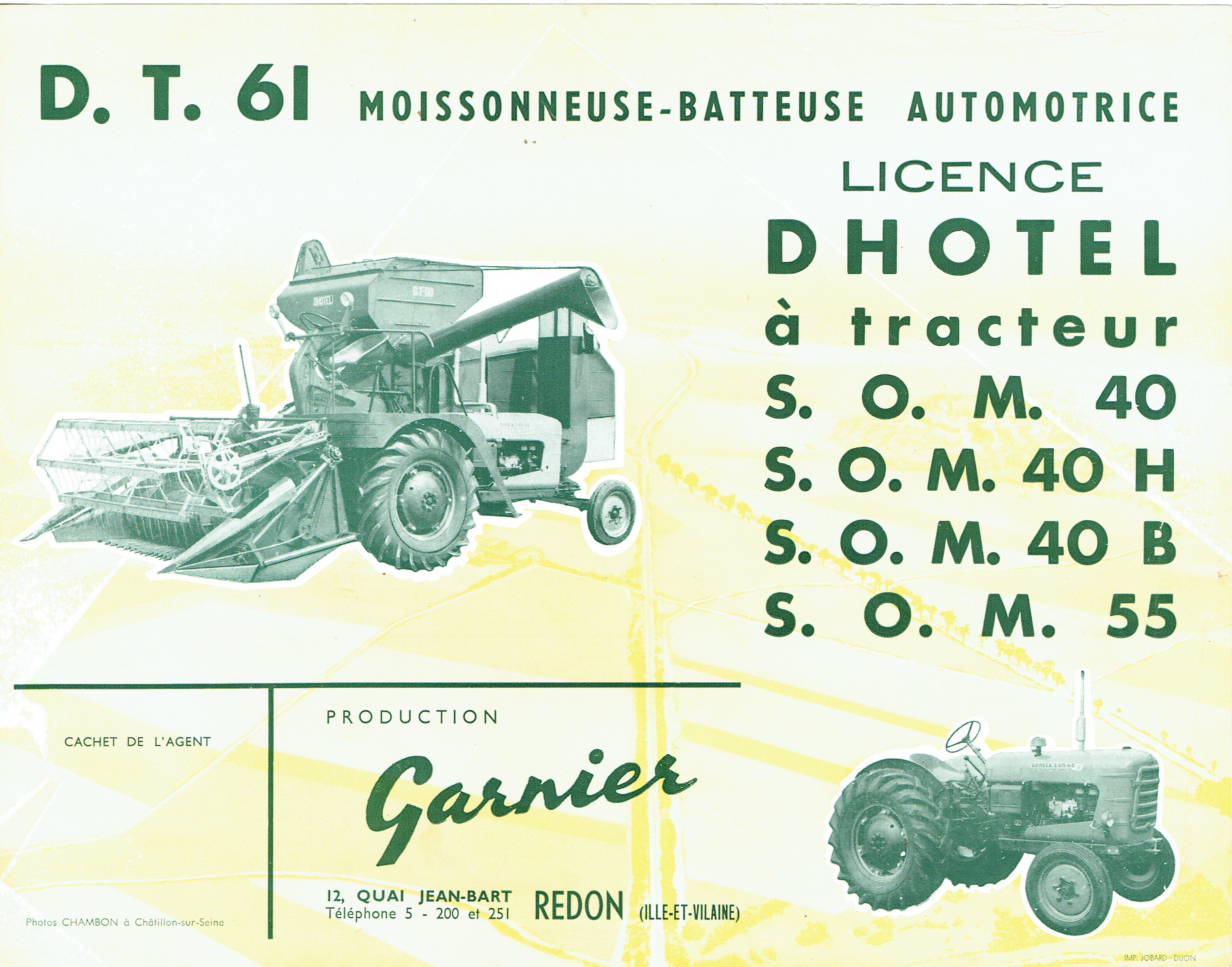 GARNIER-DHOTEL D.T.60 / D.T.61 (Mähdrescherarchiv Kühnstetter CC BY-NC-SA)