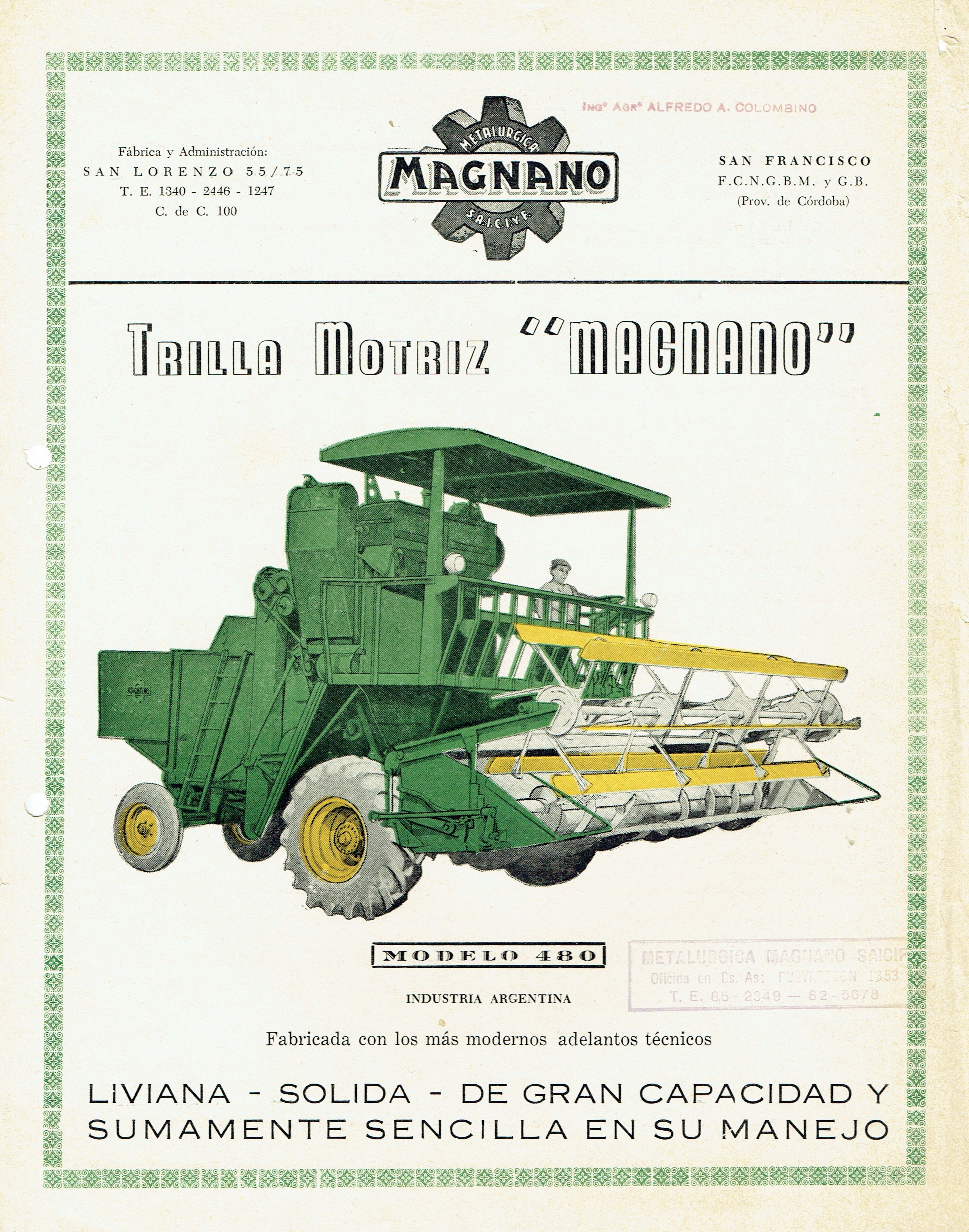 Magnano Modelo 480 (Mähdrescherarchiv Kühnstetter CC BY-NC-SA)