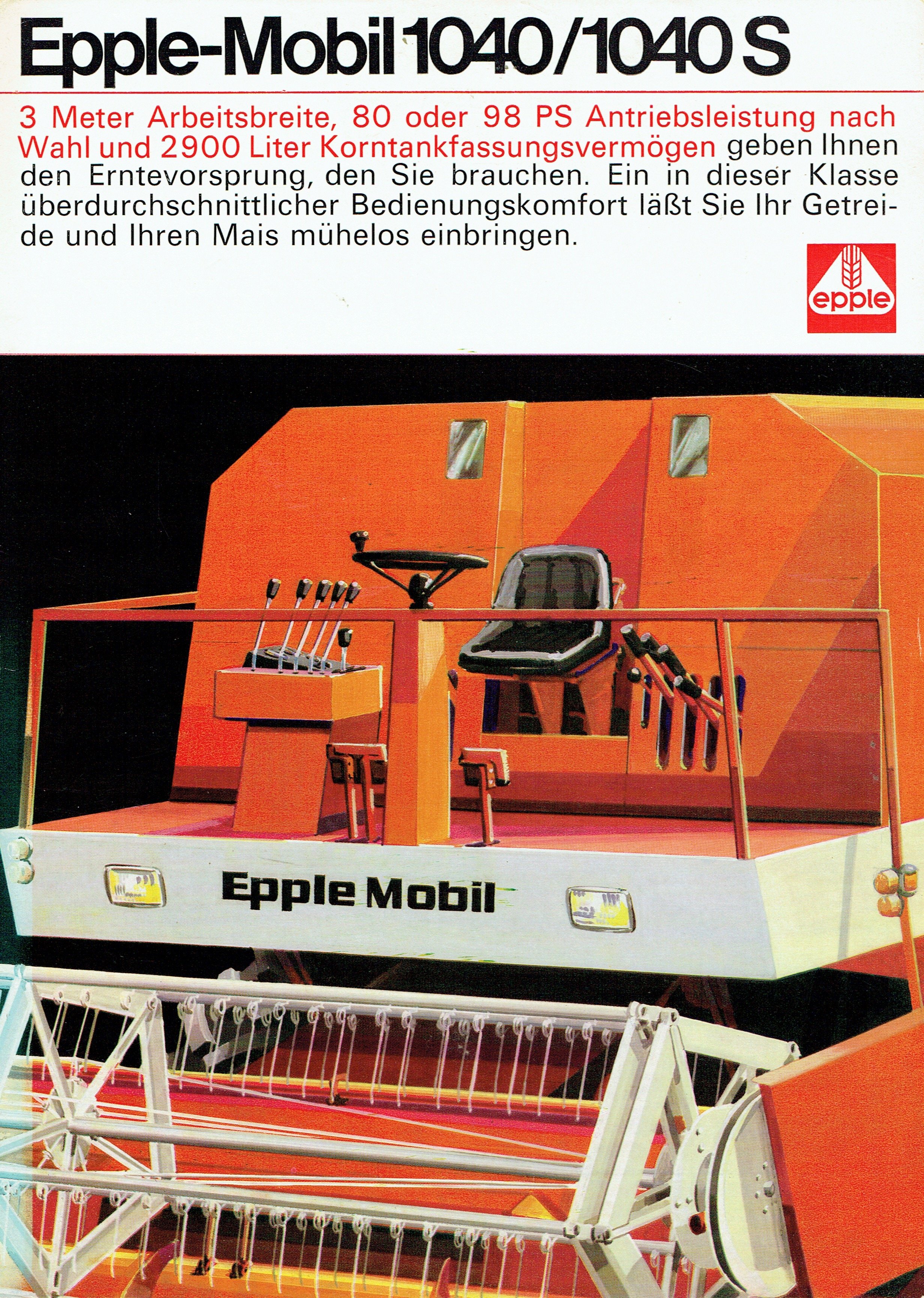 Epple-Buxbaum-Werke Epple Mobil 1040 / 1040S (Mähdrescherarchiv Kühnstetter CC BY-NC-SA)