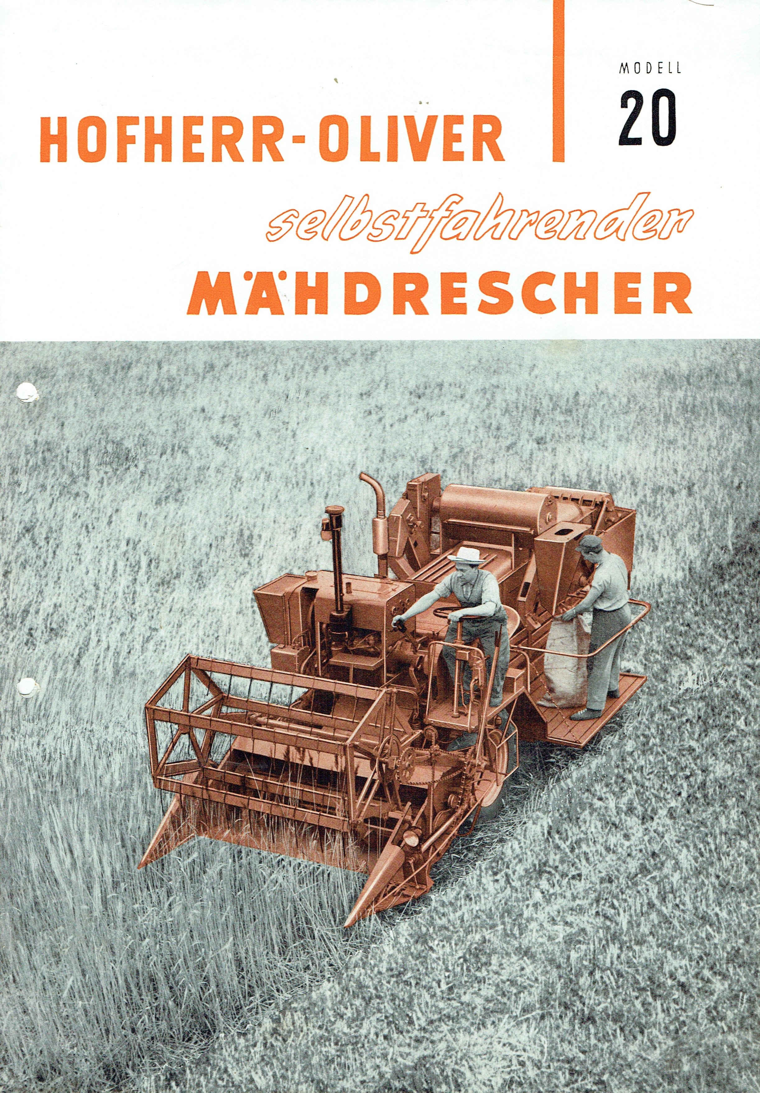 Hofherr-Oliver Modell 20 (Mähdrescherarchiv Kühnstetter CC BY-NC-SA)
