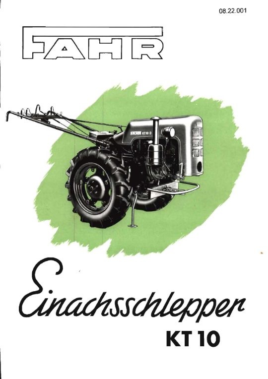 Einachsschlepper KT 10 B (Ausstellung und Archiv des Vereins FAHR-Schlepper-Freunde CC BY-NC-SA)