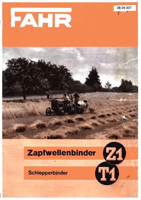 Zapfwellenbinder Z 1 (Ausstellung und Archiv des Vereins FAHR-Schlepper-Freunde CC BY-NC-SA)