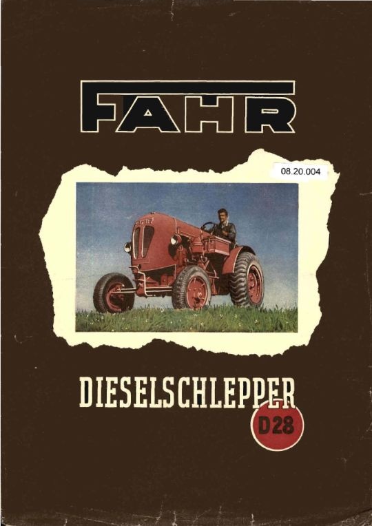 Dieselschlepper D 28 (Ausstellung und Archiv des Vereins FAHR-Schlepper-Freunde CC BY-NC-SA)