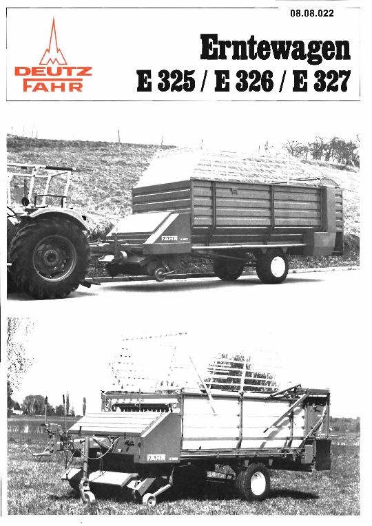 Erntewagen E 325 (Ausstellung und Archiv des Vereins FAHR-Schlepper-Freunde CC BY-NC-SA)
