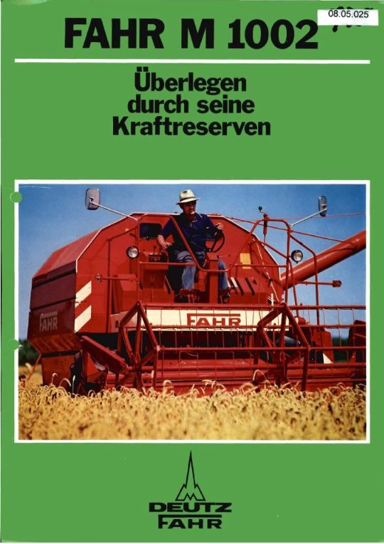 FAHR M 1002 (Ausstellung und Archiv des Vereins FAHR-Schlepper-Freunde CC BY-NC-SA)