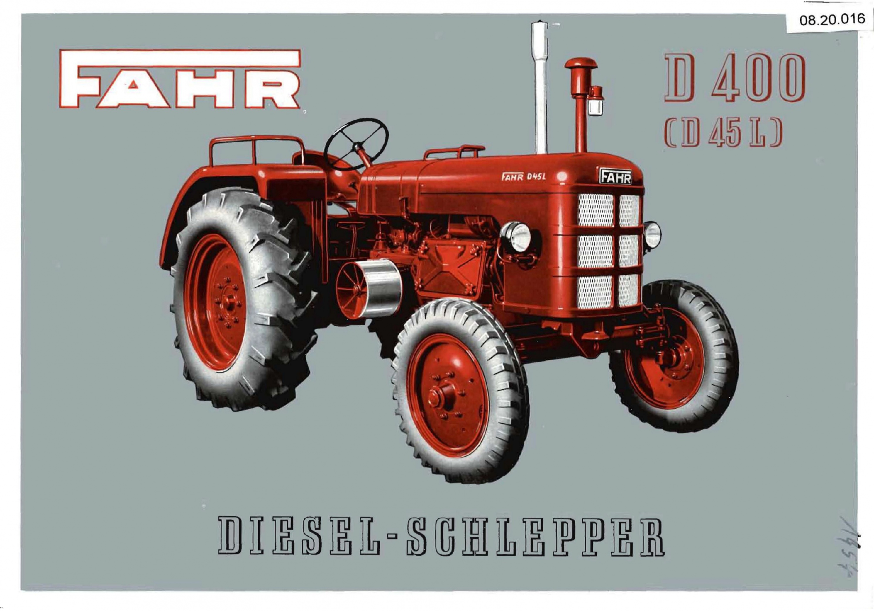 Dieselschlepper D 400 (Ausstellung und Archiv des Vereins FAHR-Schlepper-Freunde CC BY-NC-SA)