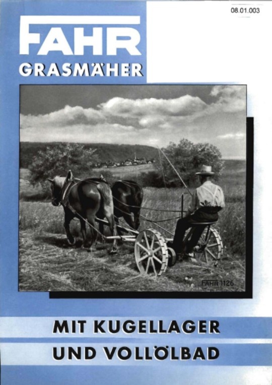Grasmäher FZ (Ausstellung und Archiv des Vereins FAHR-Schlepper-Freunde CC BY-NC-SA)