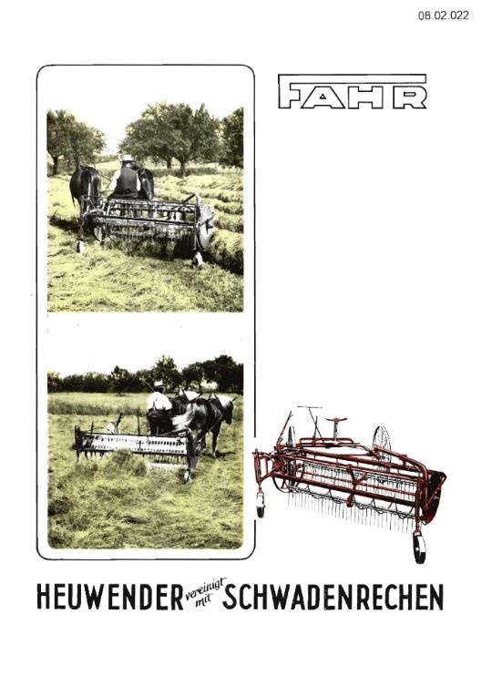 Heuwender und Schwadenrechen U 6 (Ausstellung und Archiv des Vereins FAHR-Schlepper-Freunde CC BY-NC-SA)