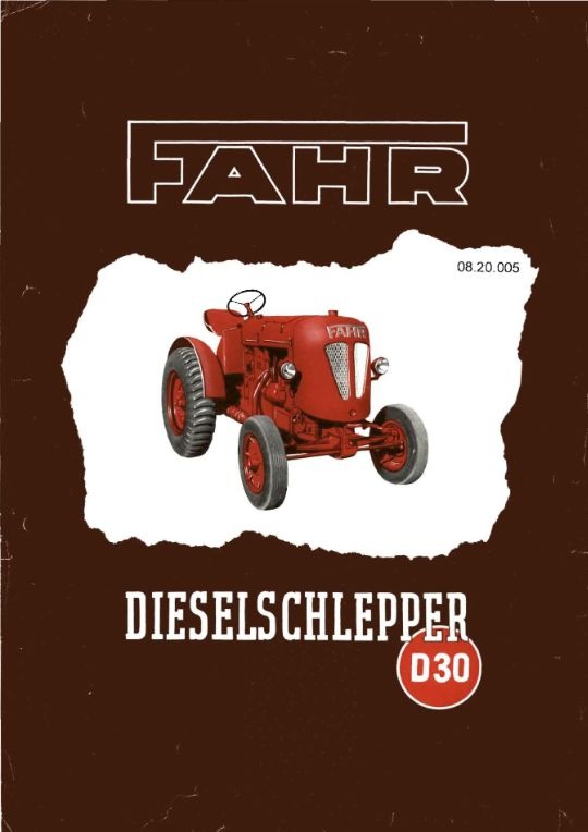 Dieselschlepper D 30 (Ausstellung und Archiv des Vereins FAHR-Schlepper-Freunde CC BY-NC-SA)