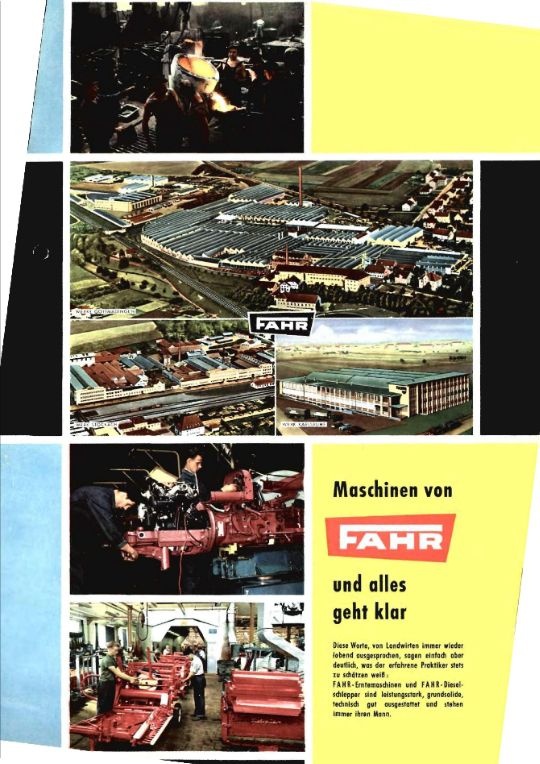 FAHR-Erzeugnisprogramm-Prospekt (Ausstellung und Archiv des Vereins FAHR-Schlepper-Freunde CC BY-NC-SA)