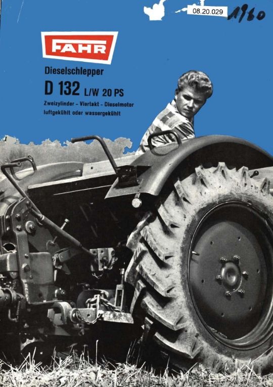 Dieselschlepper D 132 L/W (Ausstellung und Archiv des Vereins FAHR-Schlepper-Freunde CC BY-NC-SA)