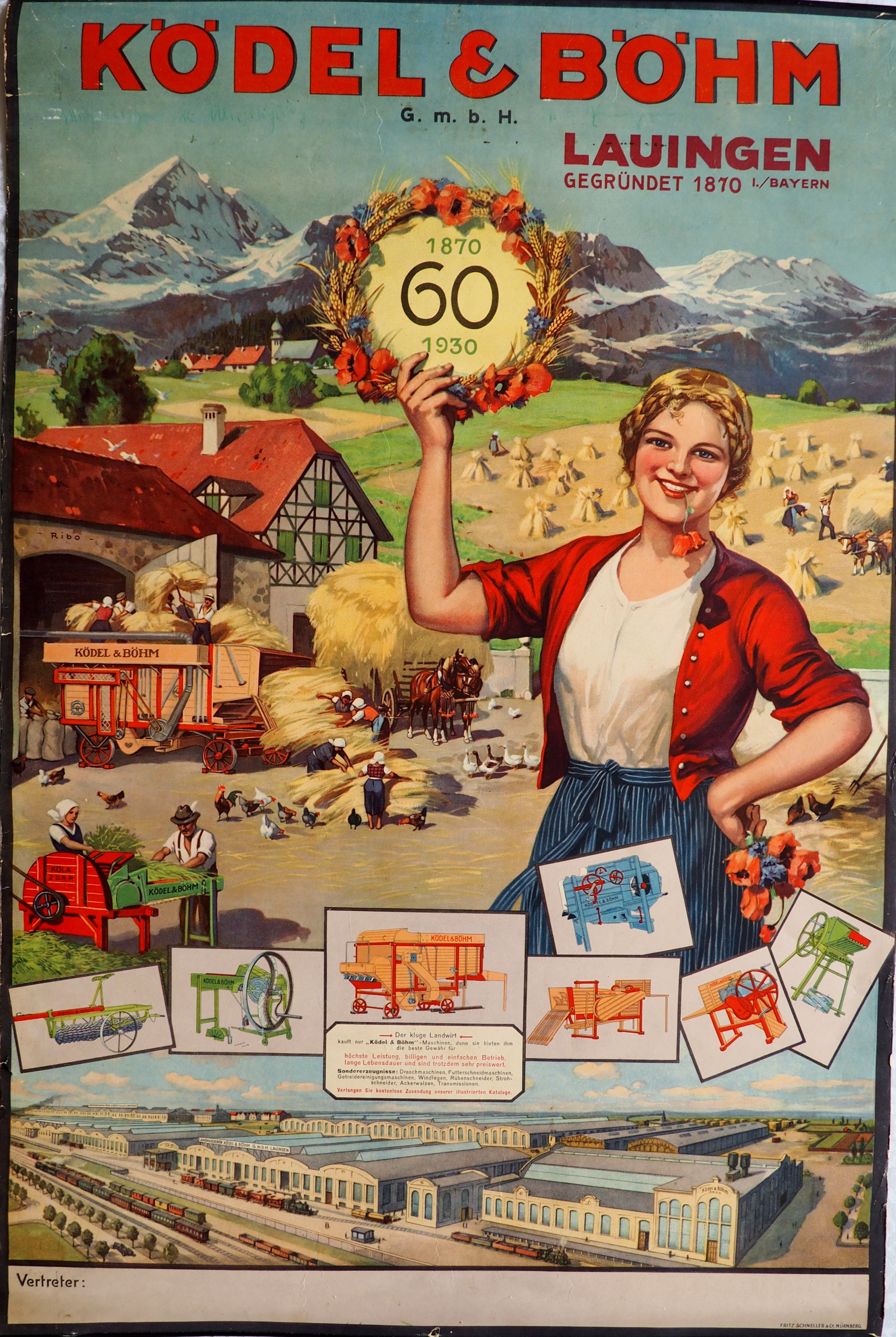 Plakat Ködel (Agrarhistorisches Archiv KR Karl Prillinger, Wels CC BY-NC-SA)