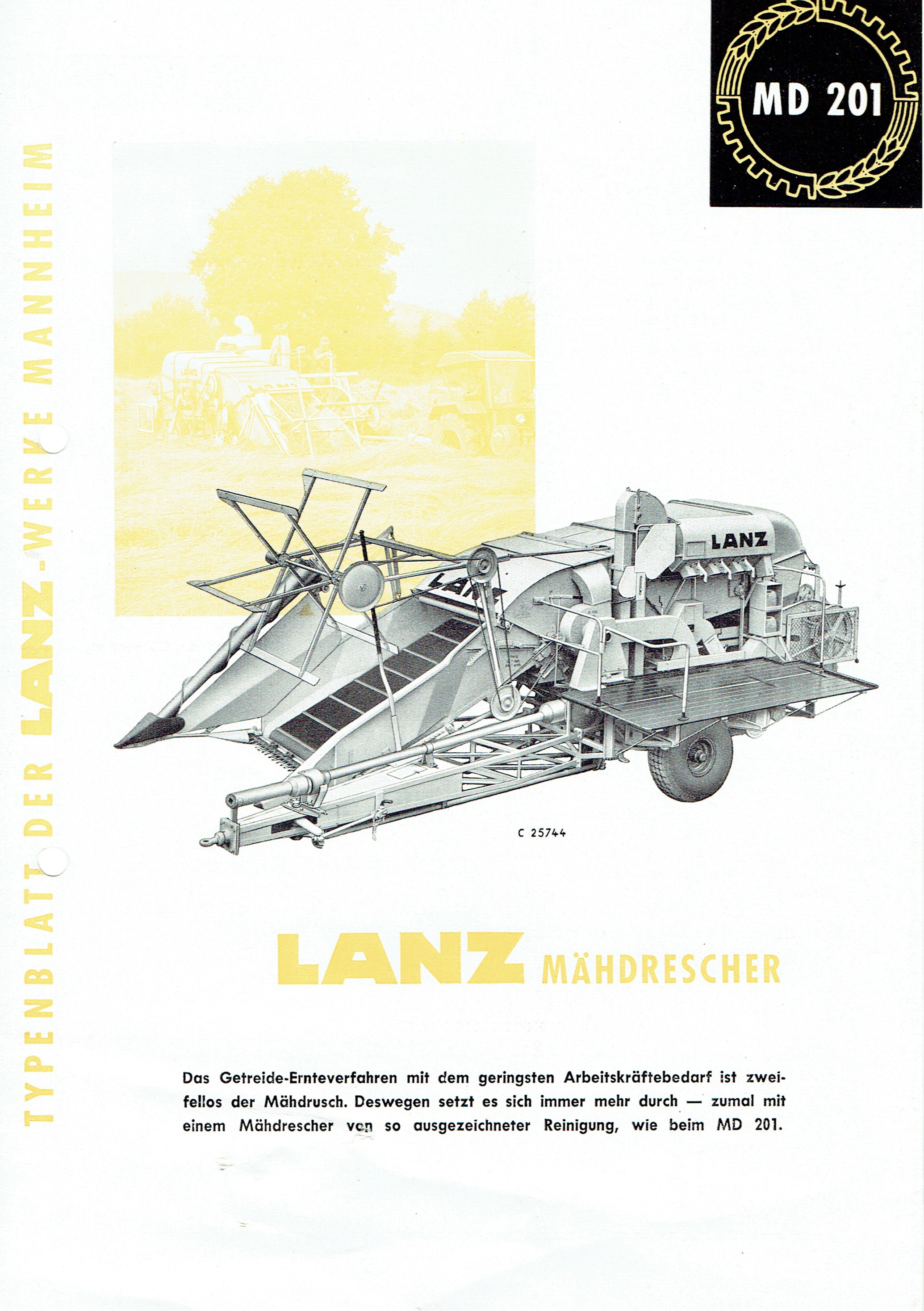 LANZ MD201 (Mähdrescherarchiv Kühnstetter CC BY-NC-SA)