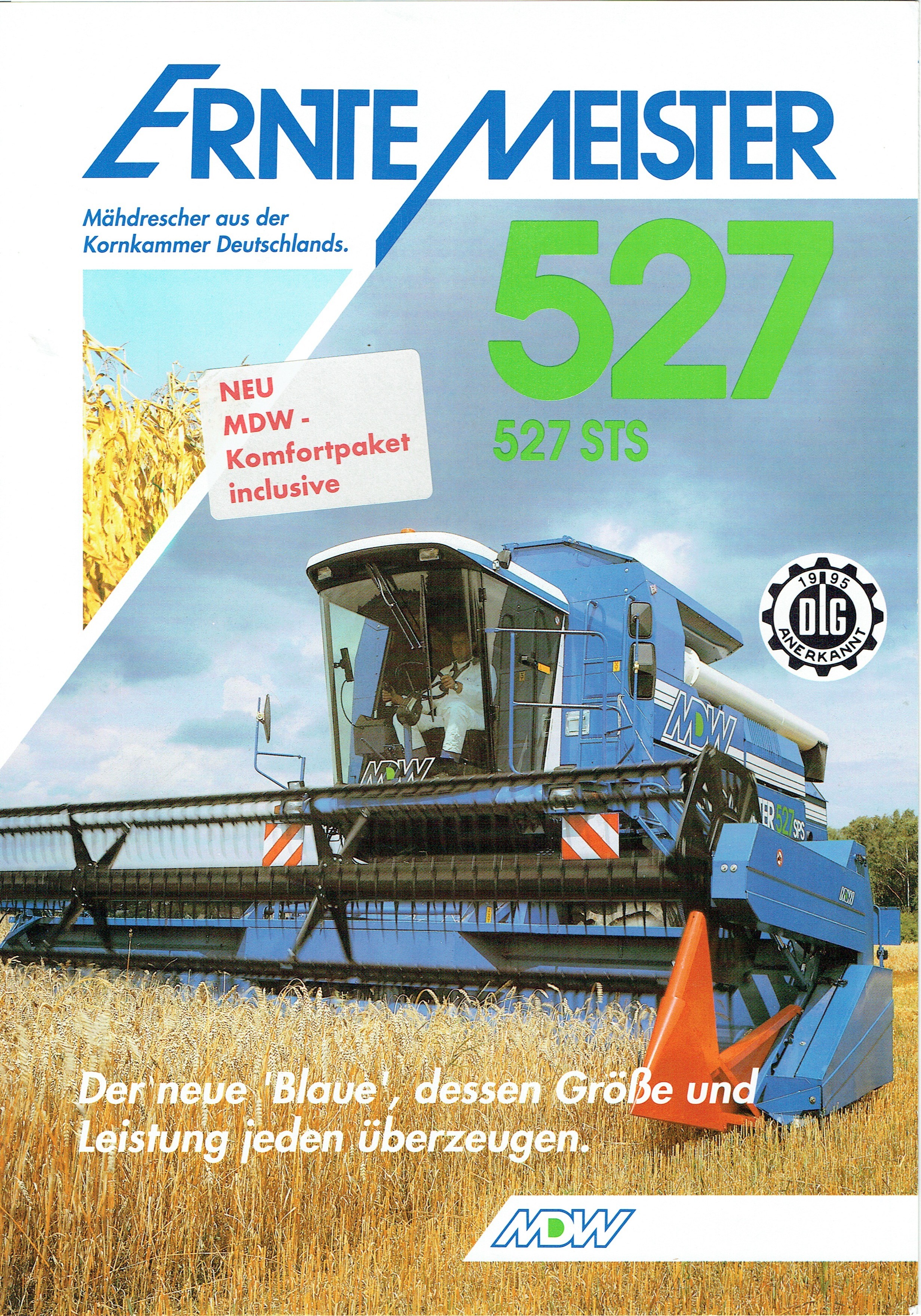 MDW Mähdrescher Werke AG Ernte Meister 527STS (Mähdrescherarchiv Kühnstetter CC BY-NC-SA)