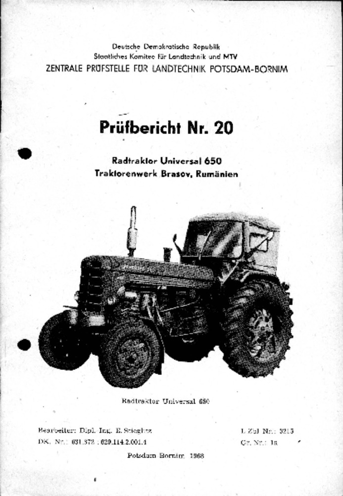 Traktor Universal 650 (Deutsches Landwirtschaftsmuseum Hohenheim CC BY-NC-SA)