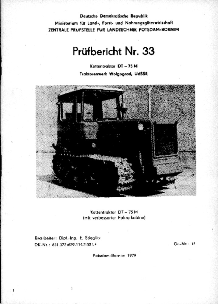 Kettentraktor DT 75 K (Deutsches Landwirtschaftsmuseum Hohenheim CC BY-NC-SA)