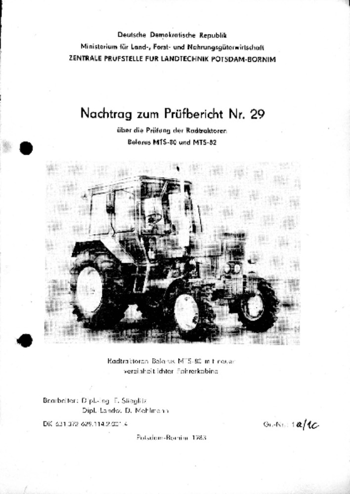 Radtraktoren Belarus MTS 80 und MTS 82 (Deutsches Landwirtschaftsmuseum Hohenheim CC BY-NC-SA)