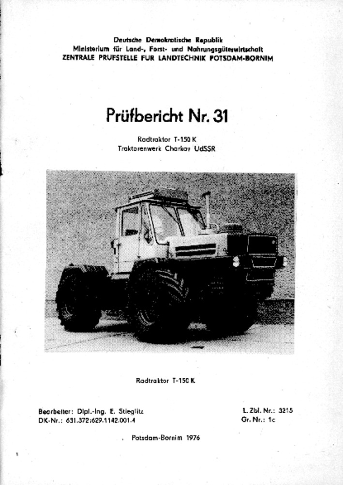 Radtrakto r T- 150 K (Deutsches Landwirtschaftsmuseum Hohenheim CC BY-NC-SA)