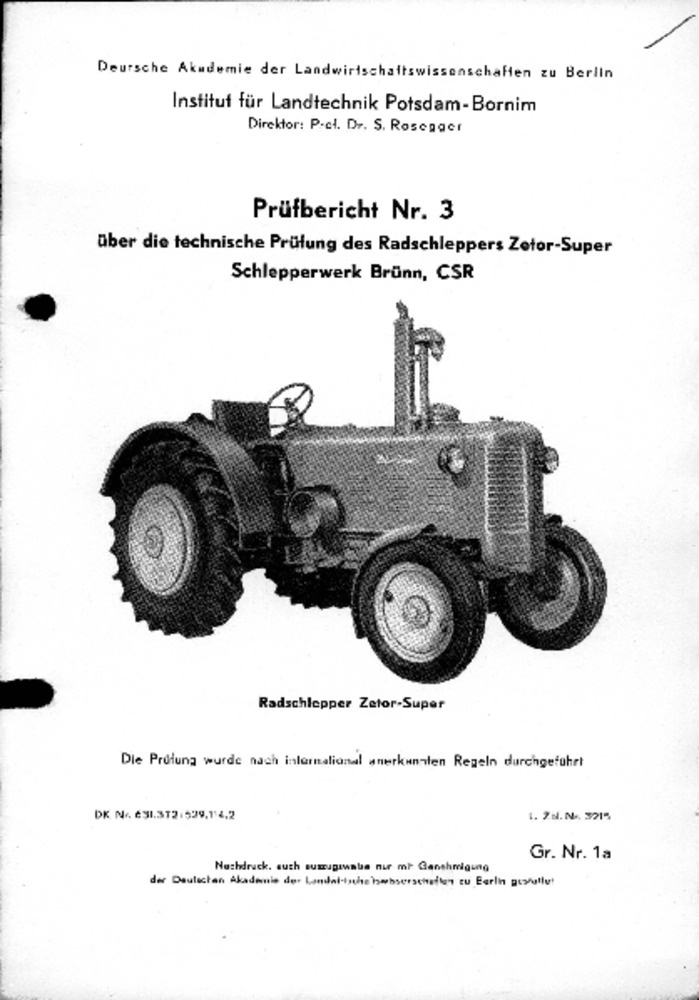 Radschlepper Zetor-Super (Deutsches Landwirtschaftsmuseum Hohenheim CC BY-NC-SA)