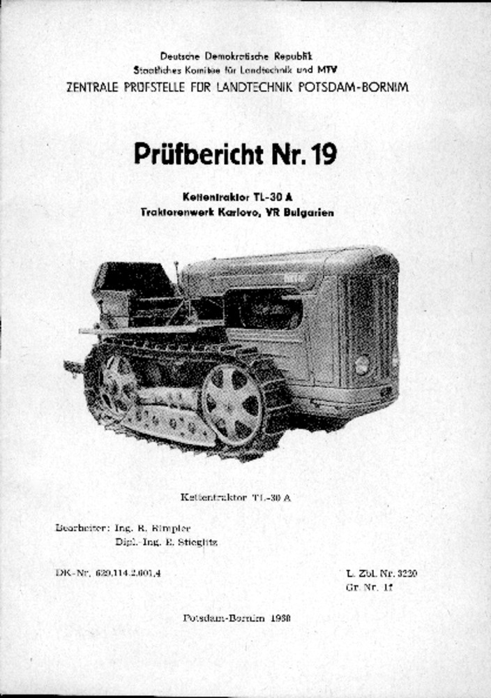 Kettentraktor TL 30 A (Deutsches Landwirtschaftsmuseum Hohenheim CC BY-NC-SA)