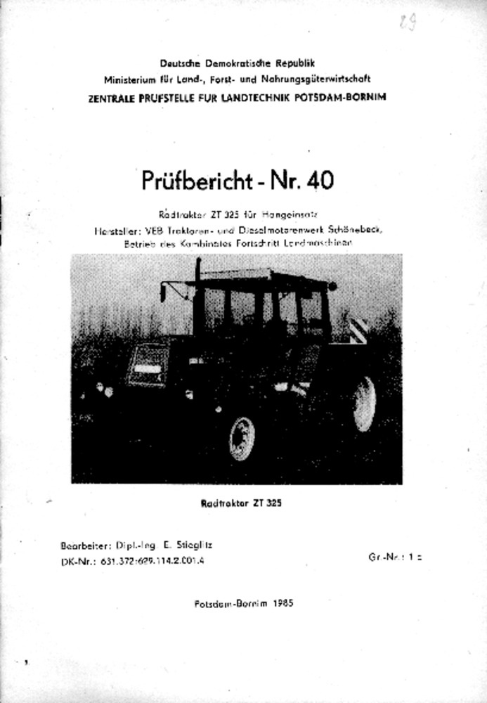 Radtraktor ZT 325 für Hanglagen (Deutsches Landwirtschaftsmuseum Hohenheim CC BY-NC-SA)