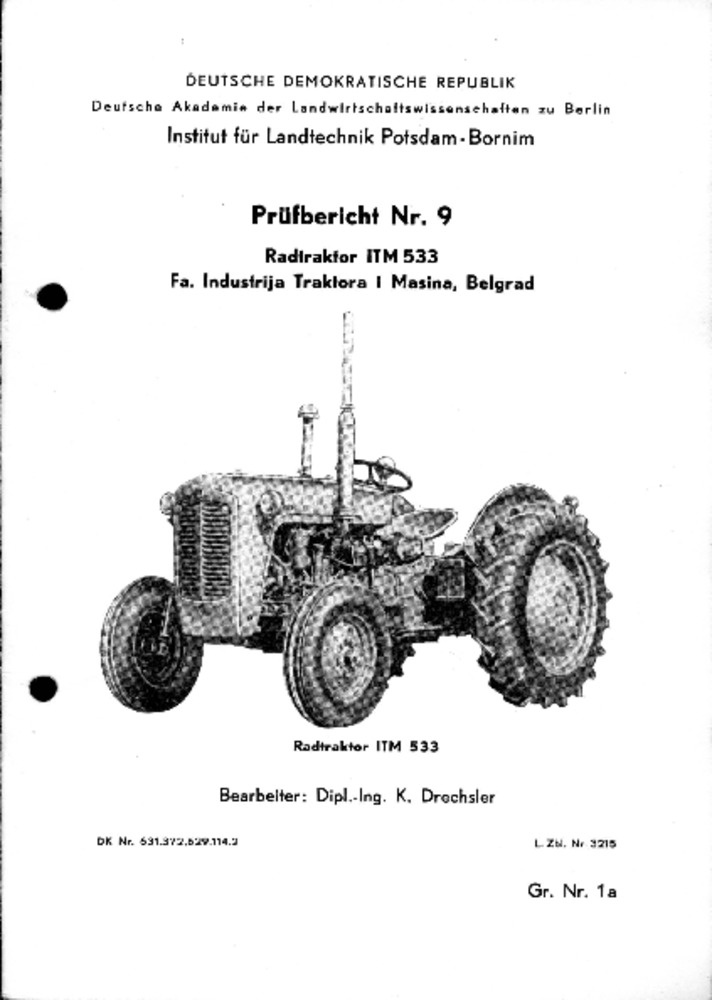 Radtraktor ITM 5 33 (Deutsches Landwirtschaftsmuseum Hohenheim CC BY-NC-SA)