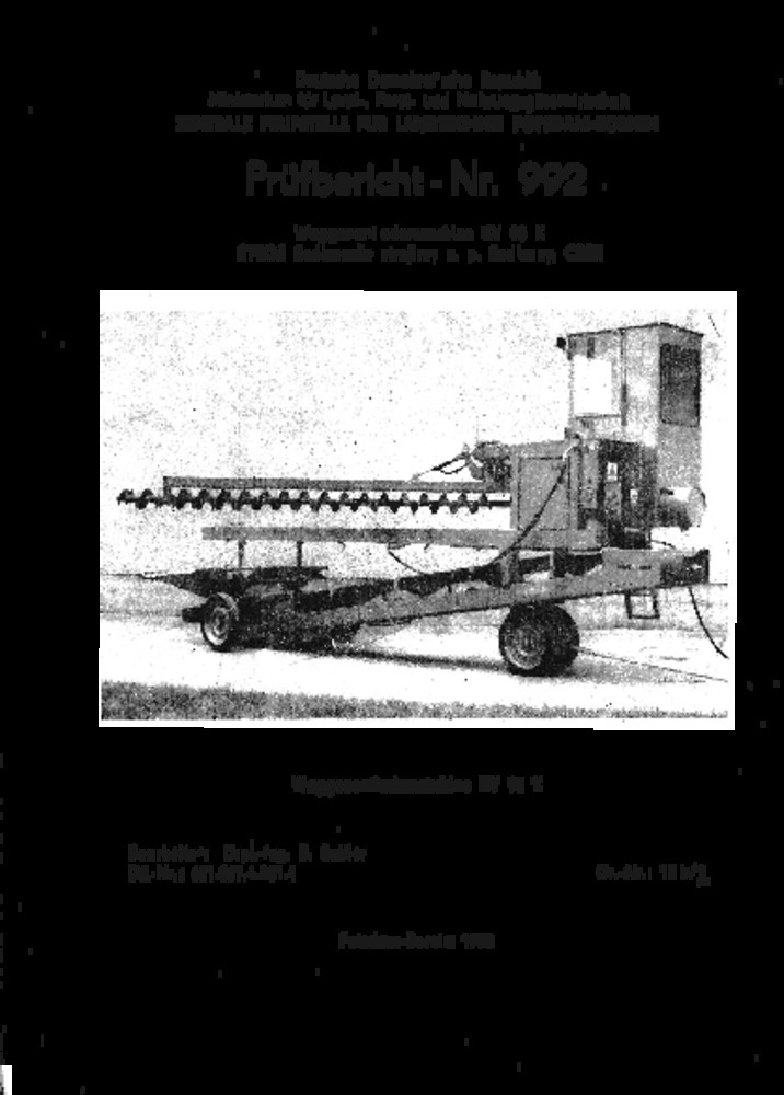 Waggonentlademaschine KV 90 K (Deutsches Landwirtschaftsmuseum Hohenheim CC BY-NC-SA)