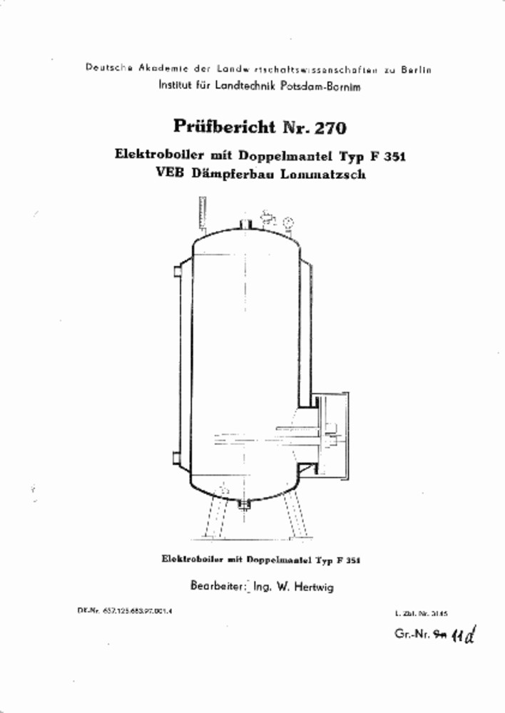 Elektroboiler mit Doppelmantel F 351 (Deutsches Landwirtschaftsmuseum Hohenheim CC BY-NC-SA)