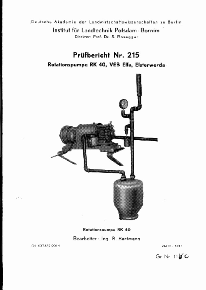 Rotationspumpe RK 40 (Deutsches Landwirtschaftsmuseum Hohenheim CC BY-NC-SA)