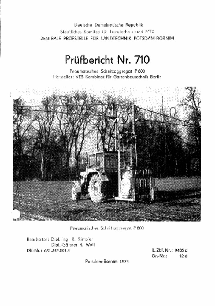Pneumatisches Schnittaggregat P 800 (Deutsches Landwirtschaftsmuseum Hohenheim CC BY-NC-SA)