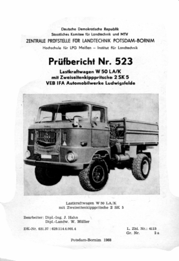 Lastkraftwagen W 50 LA/ k (Deutsches Landwirtschaftsmuseum Hohenheim CC BY-NC-SA)