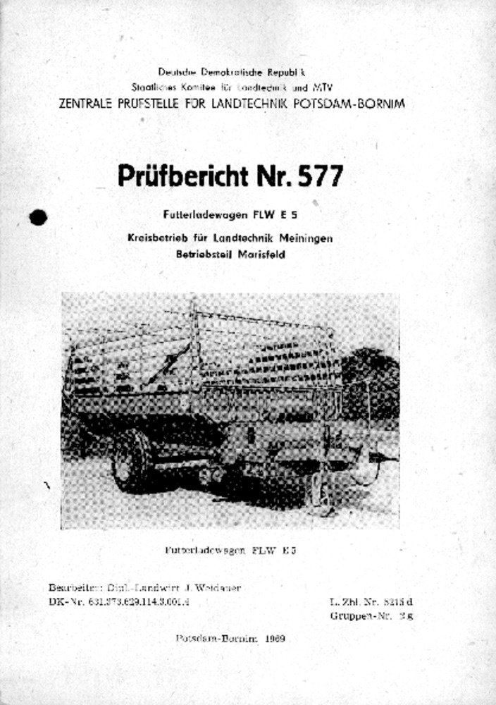 Futterladewagen FLW 5 (HTS 31.04) (Deutsches Landwirtschaftsmuseum Hohenheim CC BY-NC-SA)