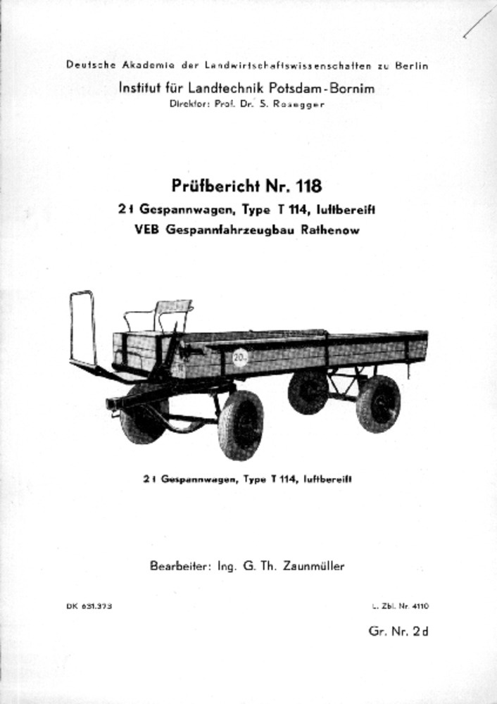 2 t-Gespannwagen T 114 (Deutsches Landwirtschaftsmuseum Hohenheim CC BY-NC-SA)
