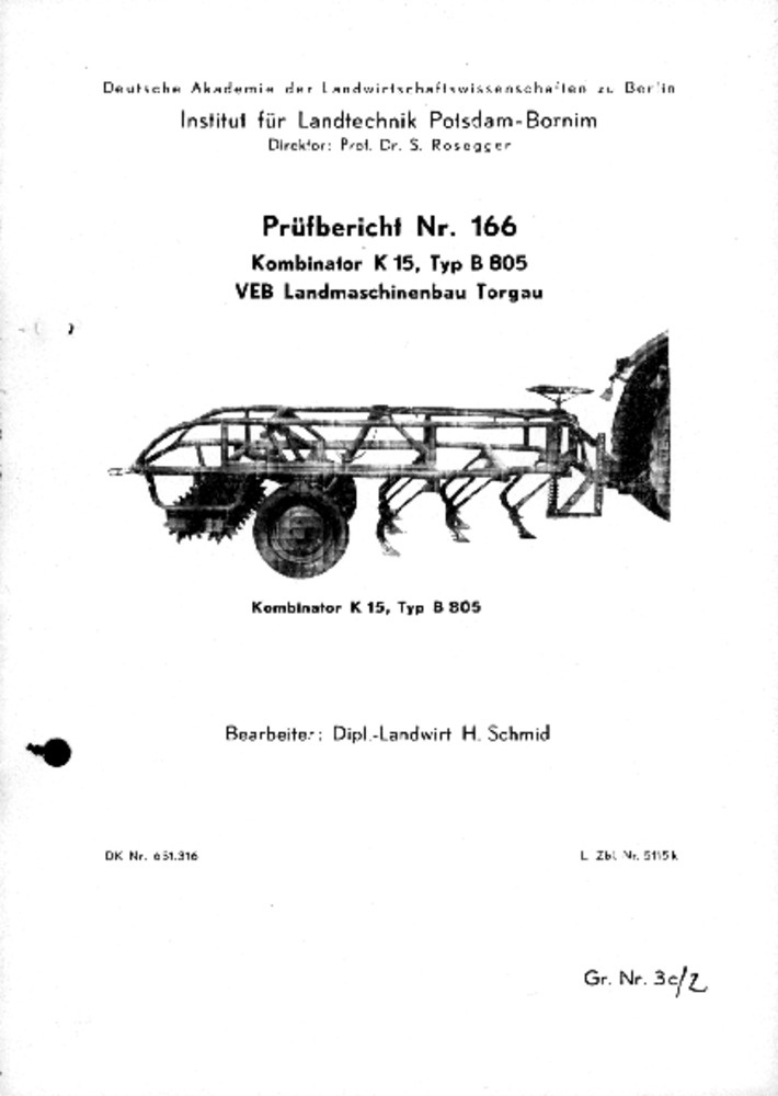Kombinatoren K 15, Typen B 805 und B 806 (Deutsches Landwirtschaftsmuseum Hohenheim CC BY-NC-SA)