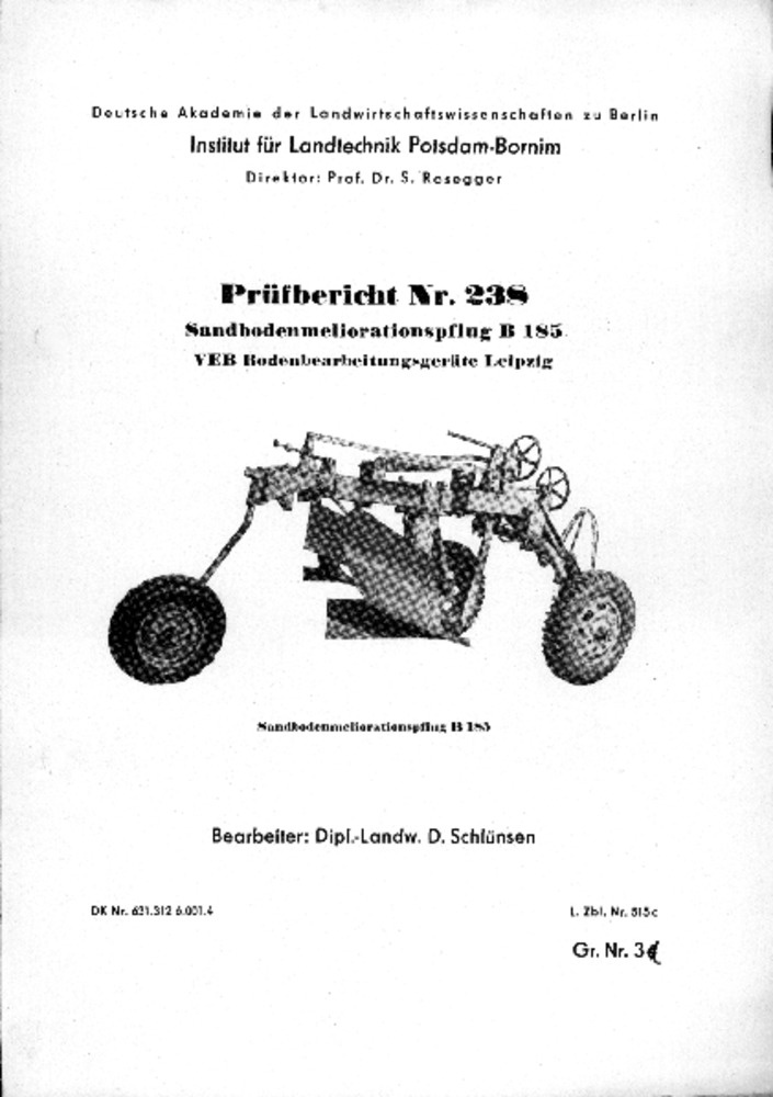 Sandbodenmeliorationspflug B 185 (Deutsches Landwirtschaftsmuseum Hohenheim CC BY-NC-SA)