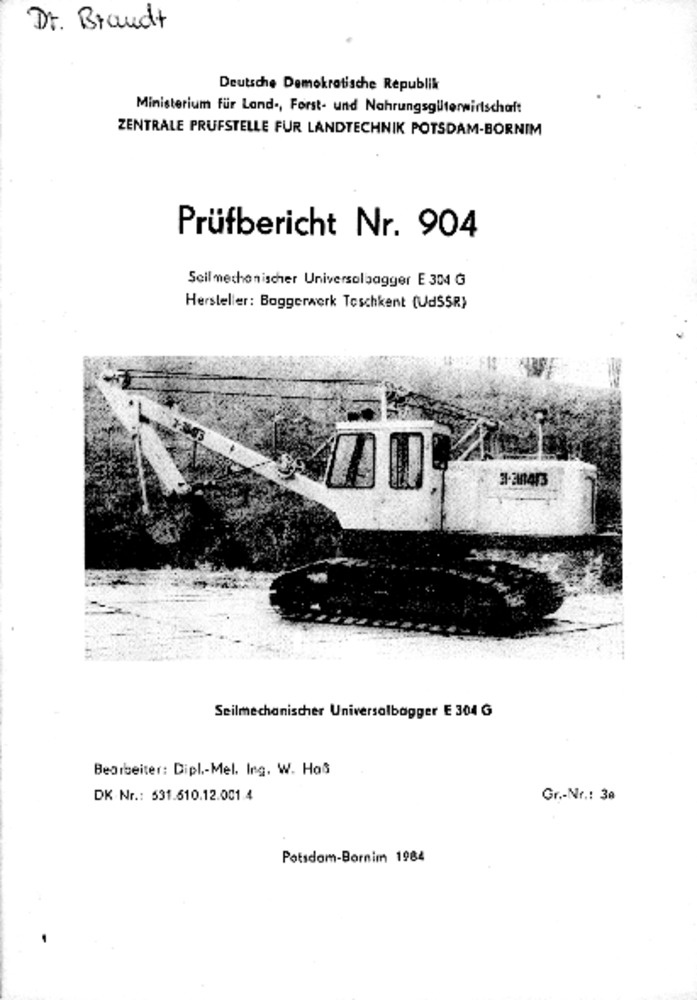Seilmechanischer Universalbagger E 304 G (Deutsches Landwirtschaftsmuseum Hohenheim CC BY-NC-SA)