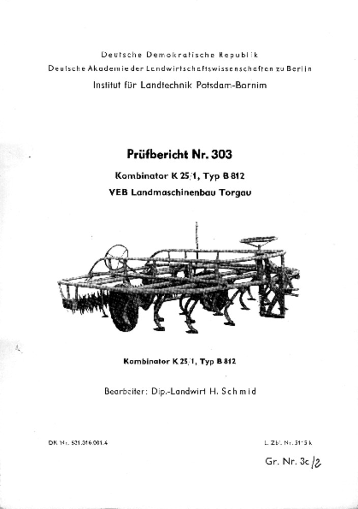 Kombinator K 25/1 Typ B 812 (Deutsches Landwirtschaftsmuseum Hohenheim CC BY-NC-SA)