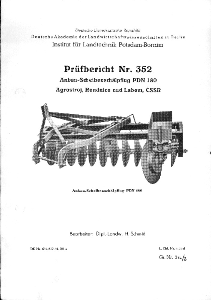 Anbau-Scheibenschälpflug PD 180 (Deutsches Landwirtschaftsmuseum Hohenheim CC BY-NC-SA)
