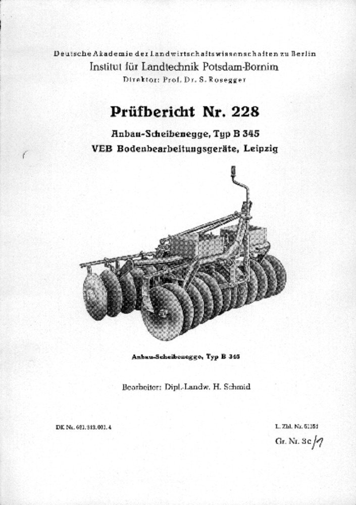 Anbau -Scheibenegge B 345 (Deutsches Landwirtschaftsmuseum Hohenheim CC BY-NC-SA)