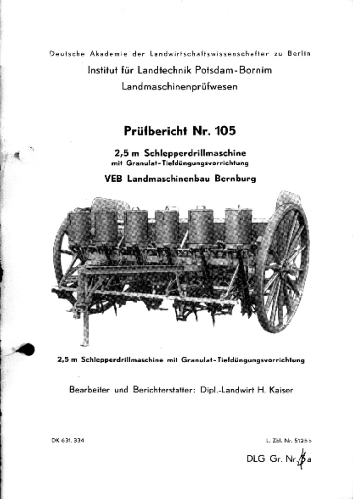 Granulat -Düngerdrillmaschine 2.5 m (Deutsches Landwirtschaftsmuseum Hohenheim CC BY-NC-SA)