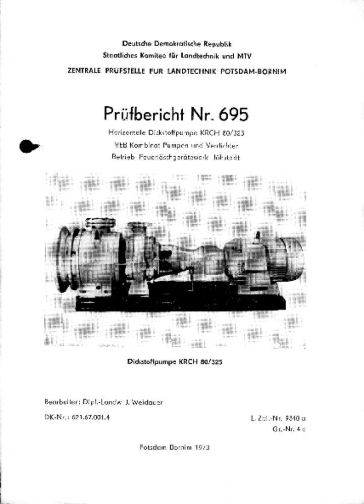 Dickstoffpumpe KRCH 80/325 (Deutsches Landwirtschaftsmuseum Hohenheim CC BY-NC-SA)