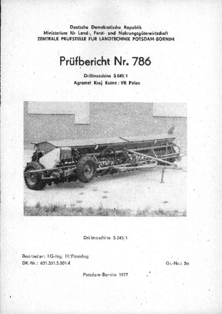 Drillmaschine S 045/1 (Deutsches Landwirtschaftsmuseum Hohenheim CC BY-NC-SA)