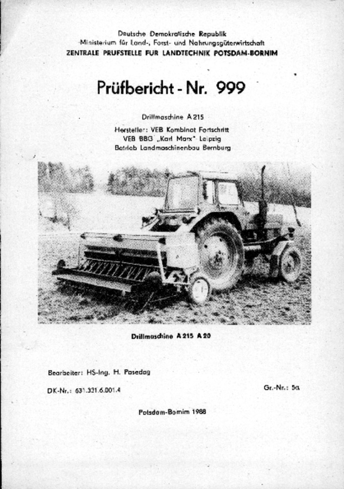 Drillmaschine A 215 (Deutsches Landwirtschaftsmuseum Hohenheim CC BY-NC-SA)