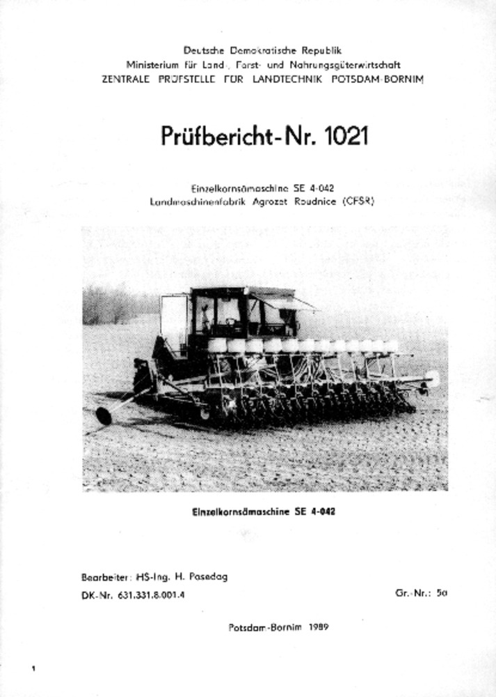 Einzelkornsämaschine SE 4- 42 (Deutsches Landwirtschaftsmuseum Hohenheim CC BY-NC-SA)