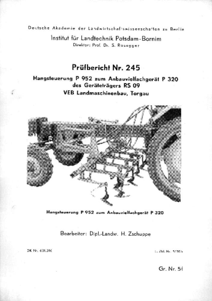 Hangsteuerung P 952 (Deutsches Landwirtschaftsmuseum Hohenheim CC BY-NC-SA)