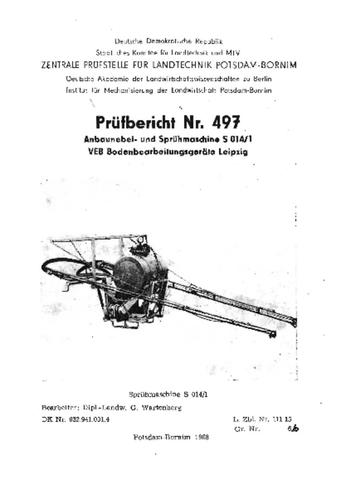 Anbau-Nebelmaschine S 014/1 (Deutsches Landwirtschaftsmuseum Hohenheim CC BY-NC-SA)