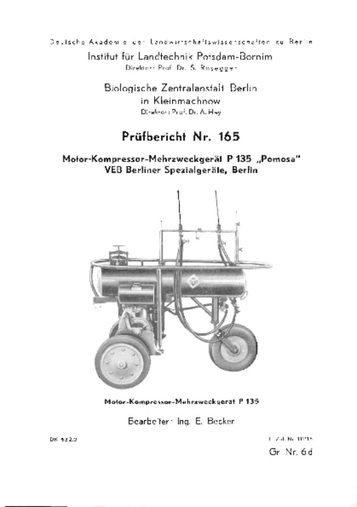 Pomosa-Motor-Kompressor-Mehrzweckgerät P 135 (Deutsches Landwirtschaftsmuseum Hohenheim CC BY-NC-SA)