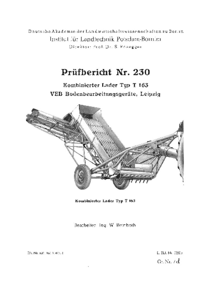 Kombinierter Lader T 163 (Deutsches Landwirtschaftsmuseum Hohenheim CC BY-NC-SA)