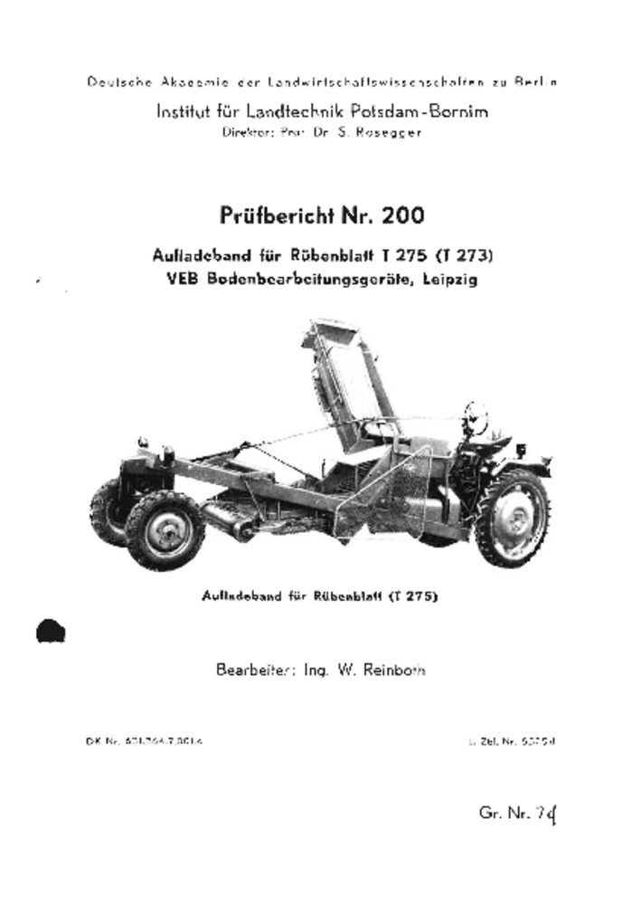 Aufladeband für Rübenblatt T 275 (T 273) (Deutsches Landwirtschaftsmuseum Hohenheim CC BY-NC-SA)